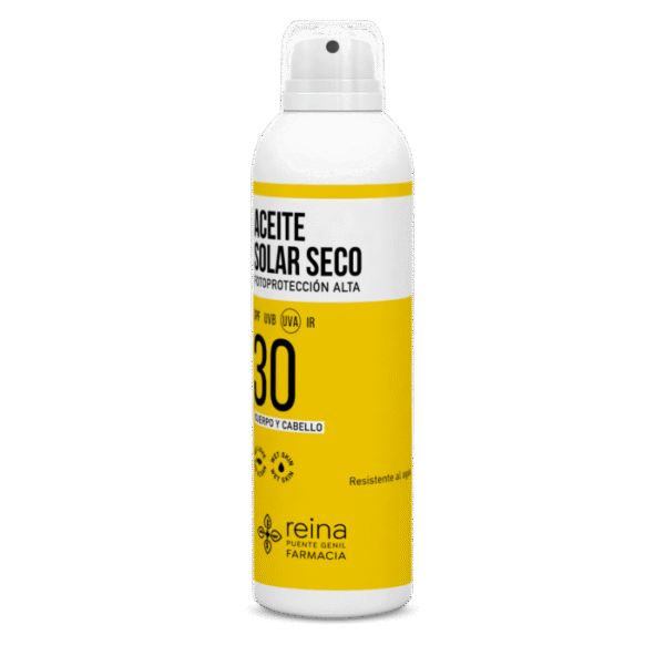 REINA ACEITE SOLAR SECO SPF 30+ CUERPO Y CABELLO